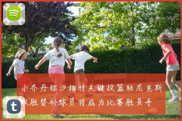 小乔丹称沙梅特关键投篮助尼克斯取胜替补球员将成为比赛胜负手